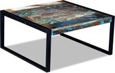 Salontafel massief gerecycled hout 80x80x40 cm