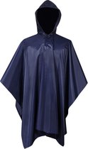 Regenponcho leger waterbestendig voor kamperen/wandelen marineblauw