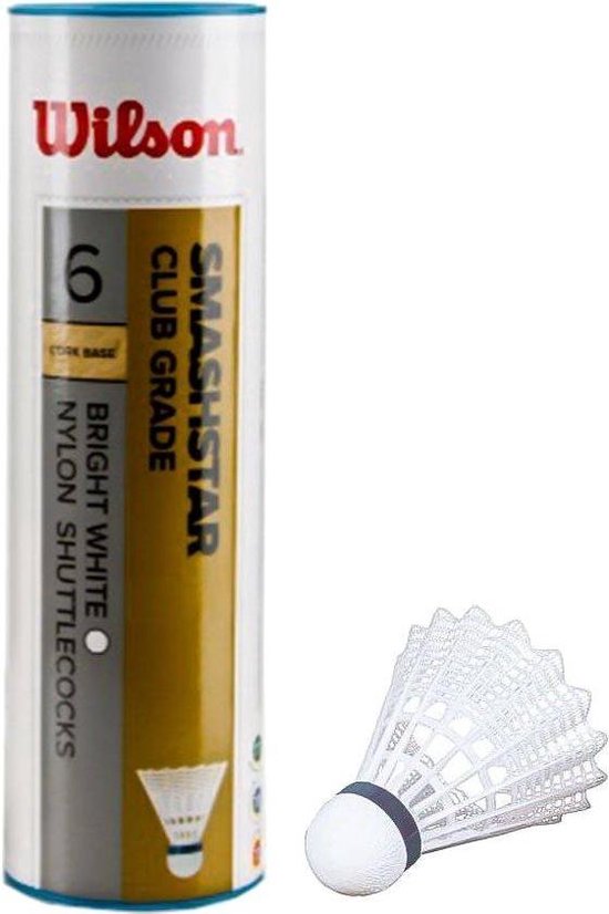 Tube De 6 Volants Wilson Smashstar 78 | Sport Is Good