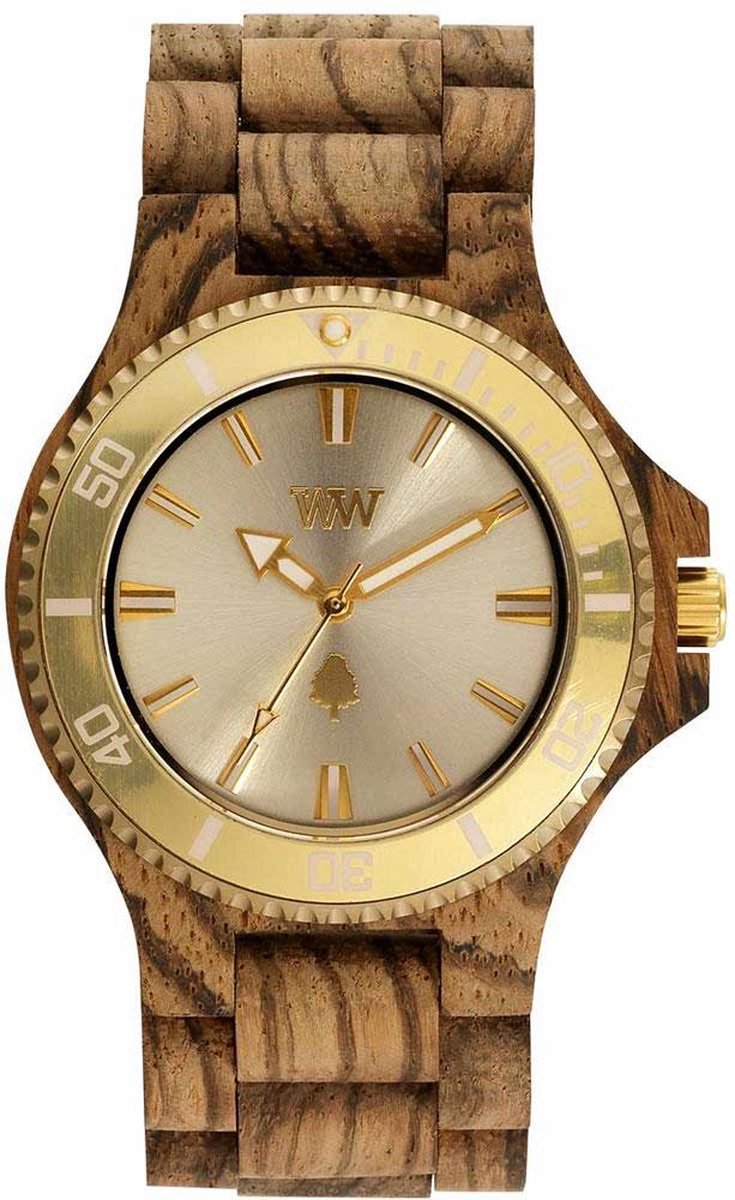 WeWood Date MB Zebrano Rough Gold