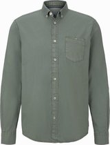 Tom Tailor Lange mouw Overhemd - 1017786 MidGroen (Maat: L)