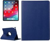 Case2go - Tablet hoes geschikt voor iPad Pro 11 (2018) case - 360 graden draaibare - Donker Blauw