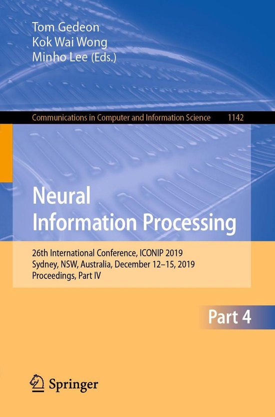 Springer Nature Proceedings Computer Science 4 - Neural Info ... - cover