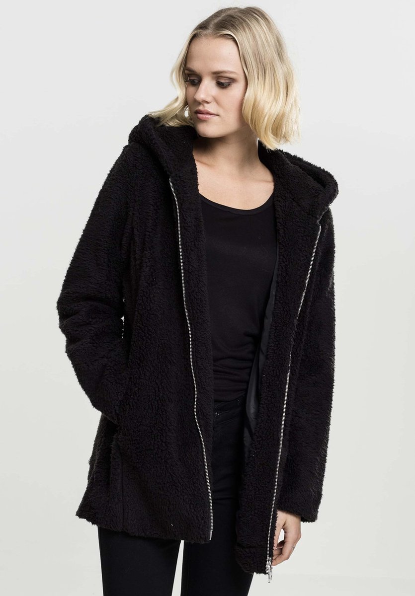 Sherpa dames winter jacket L Urban Classics Zwart