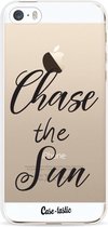 Casetastic Apple iPhone 5 / iPhone 5S / iPhone SE Hoesje - Softcover Hoesje met Design - Chase The Sun Print