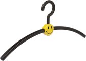 De Kledinghanger Gigant - 2 x Garderobehanger Smile kunststof zwart / geel, 45 cm