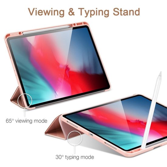 ESR - Housse pour tablette - iPad Pro 12.9 2020 - Rebound Pencil - Rose Gold