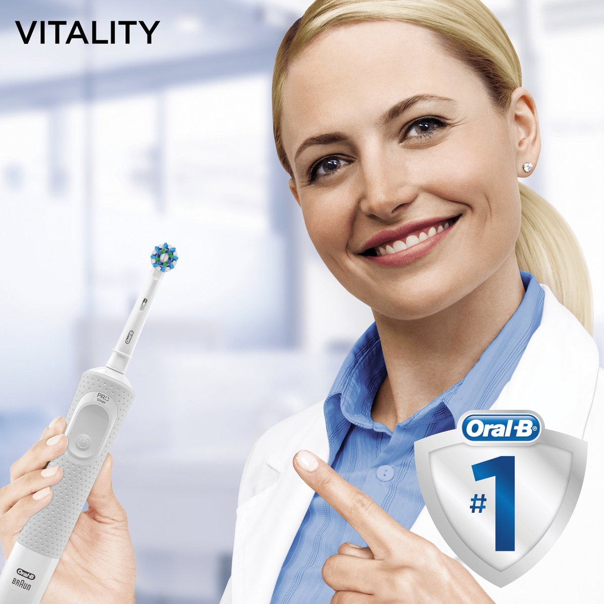 Oral-B Vitality 100 White CrossAction - Elektrische Tandenborstel - Powered By Braun — afbeelding 4