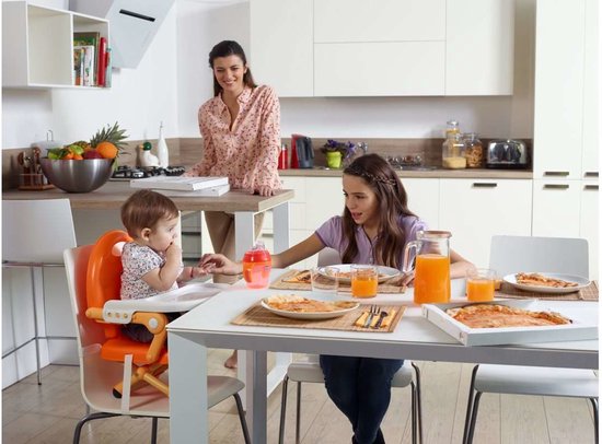 Chicco Pocket Snack Junior - Stoelverhoger voor kinderen - Baby eetstoel - Stabiele riemen - Grijs van Chicco — afbeelding 2
