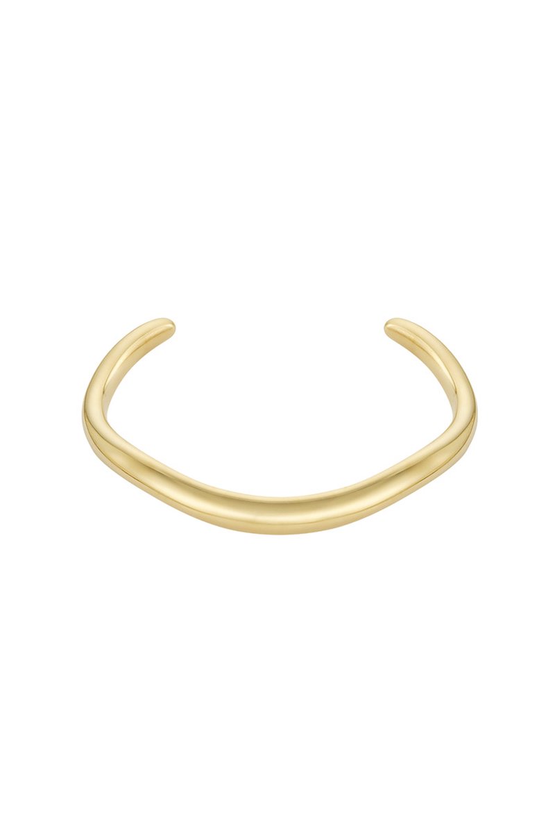 Bijoutheek Armband (Sieraad) Modern Gebogen Bangle Goud