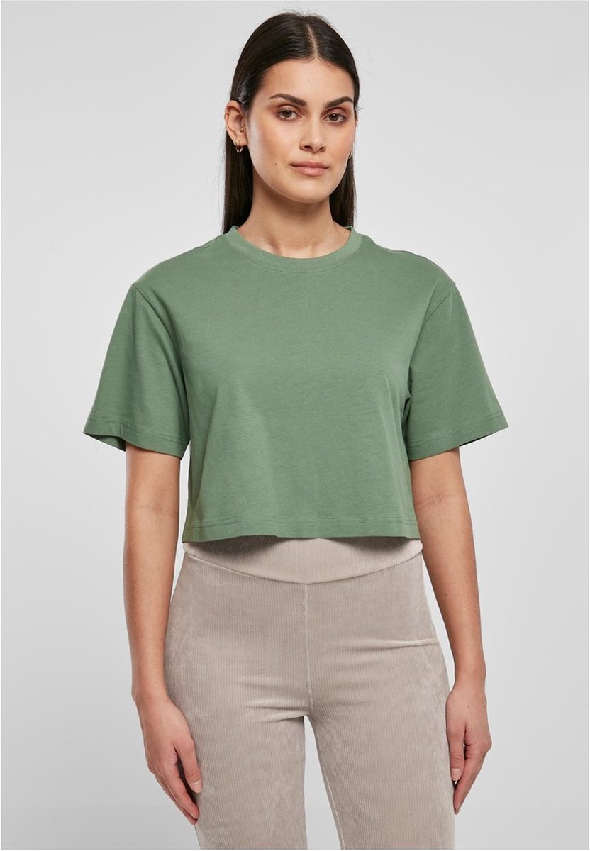Urban Classics Short Oversized Crop top XXL Groen