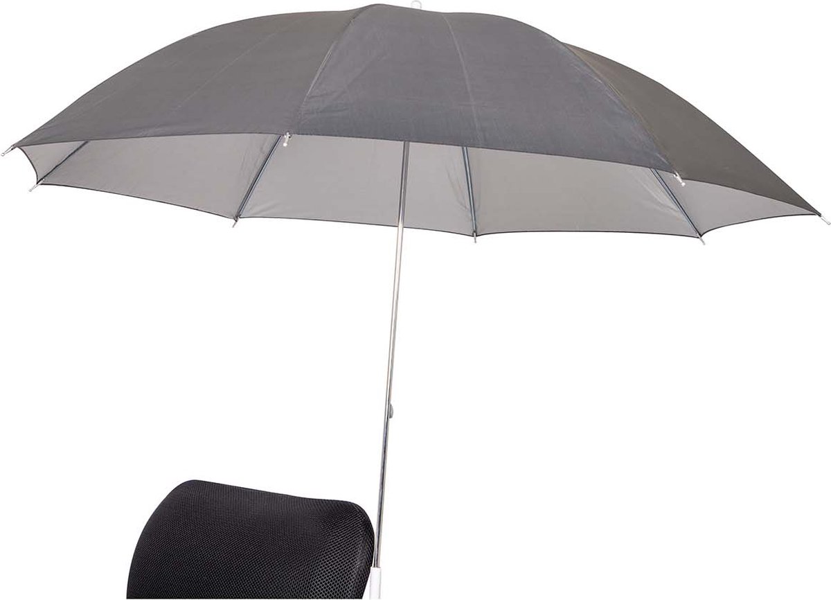 Bo-Camp - Stoelparasol - Universeel - Ø 106 cm - Grijs