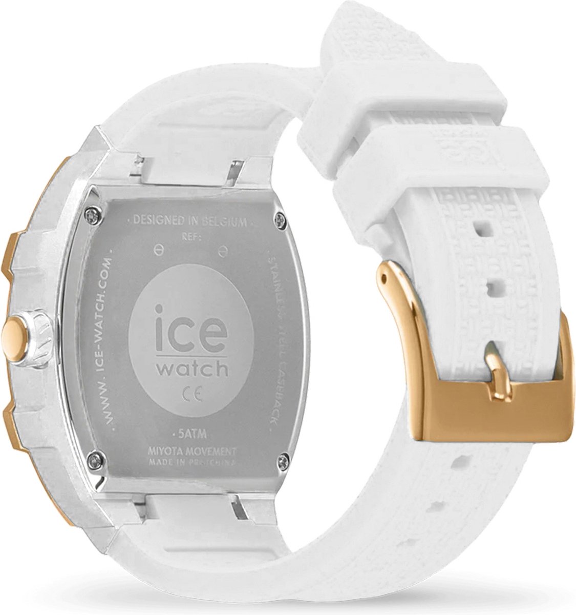 Ice Watch Ice Boliday - White Gold 023318 Horloge - Siliconen - Wit - Ø 41.5 mm