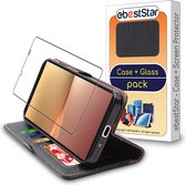 ebestStar - Hoes voor Sony Xperia 10 V, Wallet Etui, Book case hoesje, Zwart + Gehard Glas
