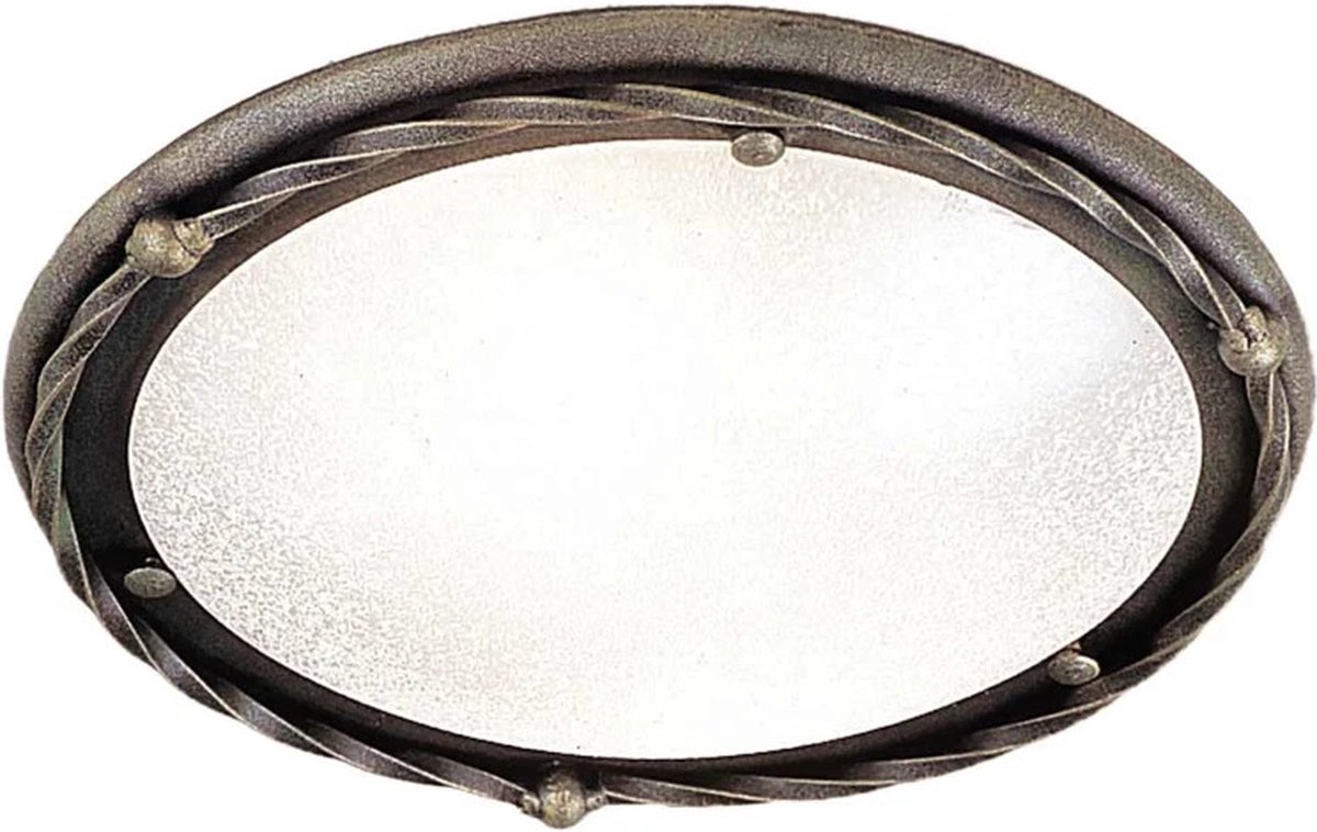 Elstead Lighting LED Plafondlamp Pembroke | 1X E27 Max 60W | Dimbaar | Black/Gold