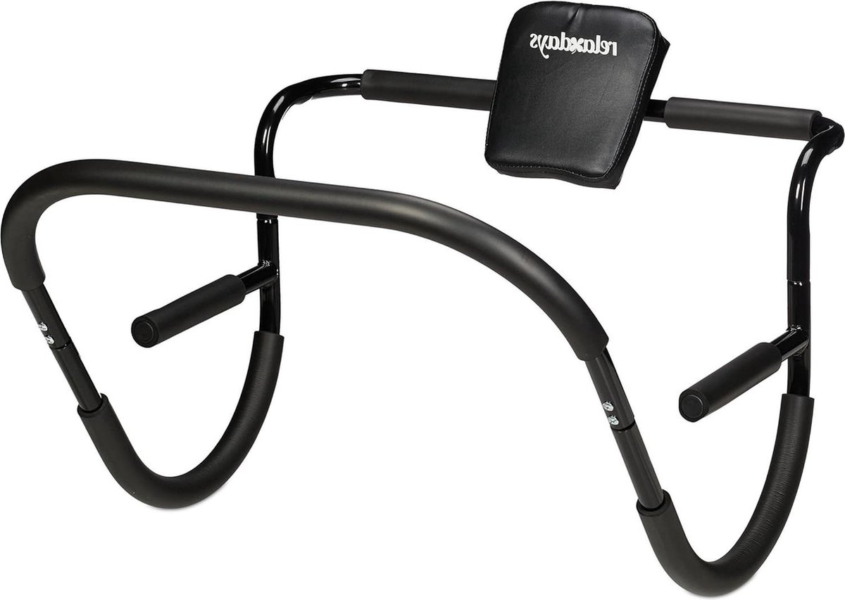 Efficiënt trainen voor sit-ups - Buikspiertrainer en AB-trainer - HBD: ca. 685 x 69 x 65 cm - Zwart