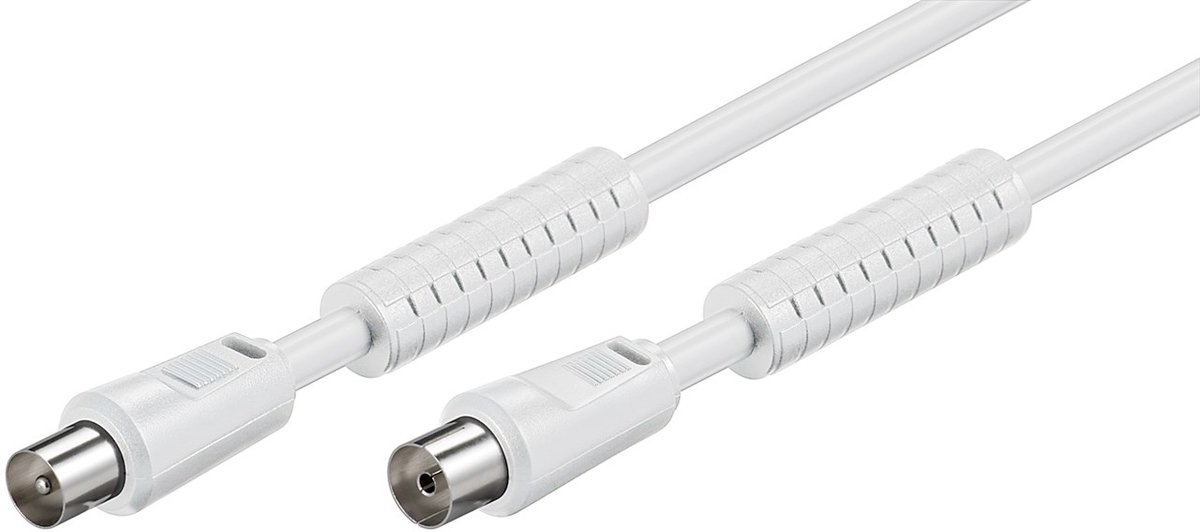 HL HL0507230 coax-kabel 1,5 meter Coaxiaal Wit