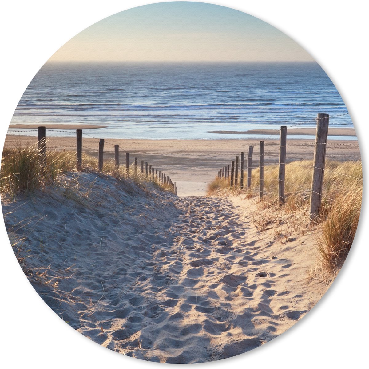 Muismat - Mousepad - Strand - Zee - Nederland - Duinen - Zon - 30x30 cm - Muismatten - Muismat strand
