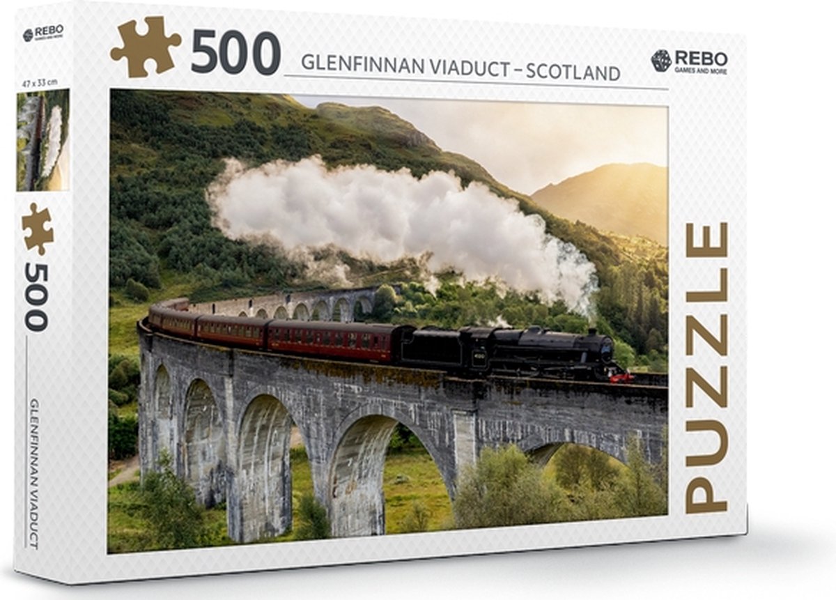 Twisk legpuzzel 500 stukjes Glenfinnan Viaduct puzzel nostalgie.