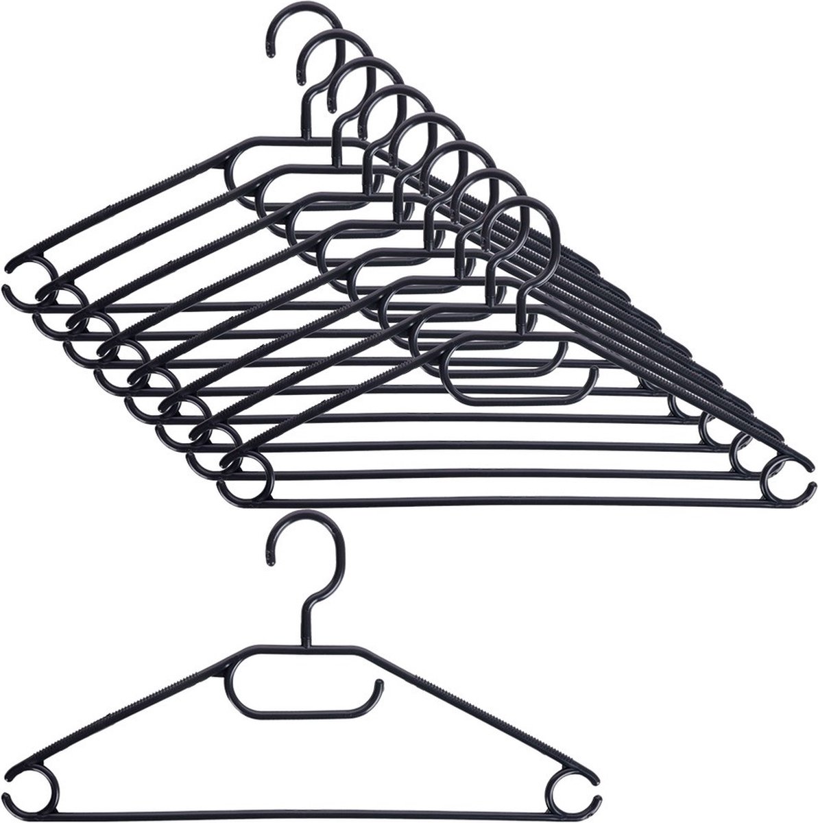 Kledinghangers Zwart Draaibaar 10 stuks - Kleerhangers - Broekhanger - Hanger