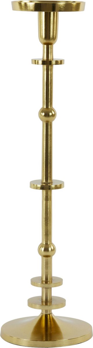 Kandelaar Yaira - Goud - 14.5x14.5x52cm - Modern