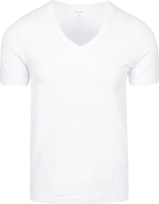 OLYMP - T-Shirt Diepe V-Hals - Heren - Maat L - Body-fit