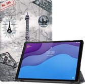iMoshion Tablet Hoes Geschikt voor Lenovo Tab M10 HD (2nd gen) - iMoshion Design Trifold Bookcase - Meerkleurig /Parijs