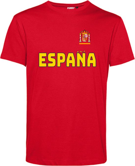 T-shirt Espana | EK 2024 |Spanje shirt | Shirt Spaanse Vlag | Rood |