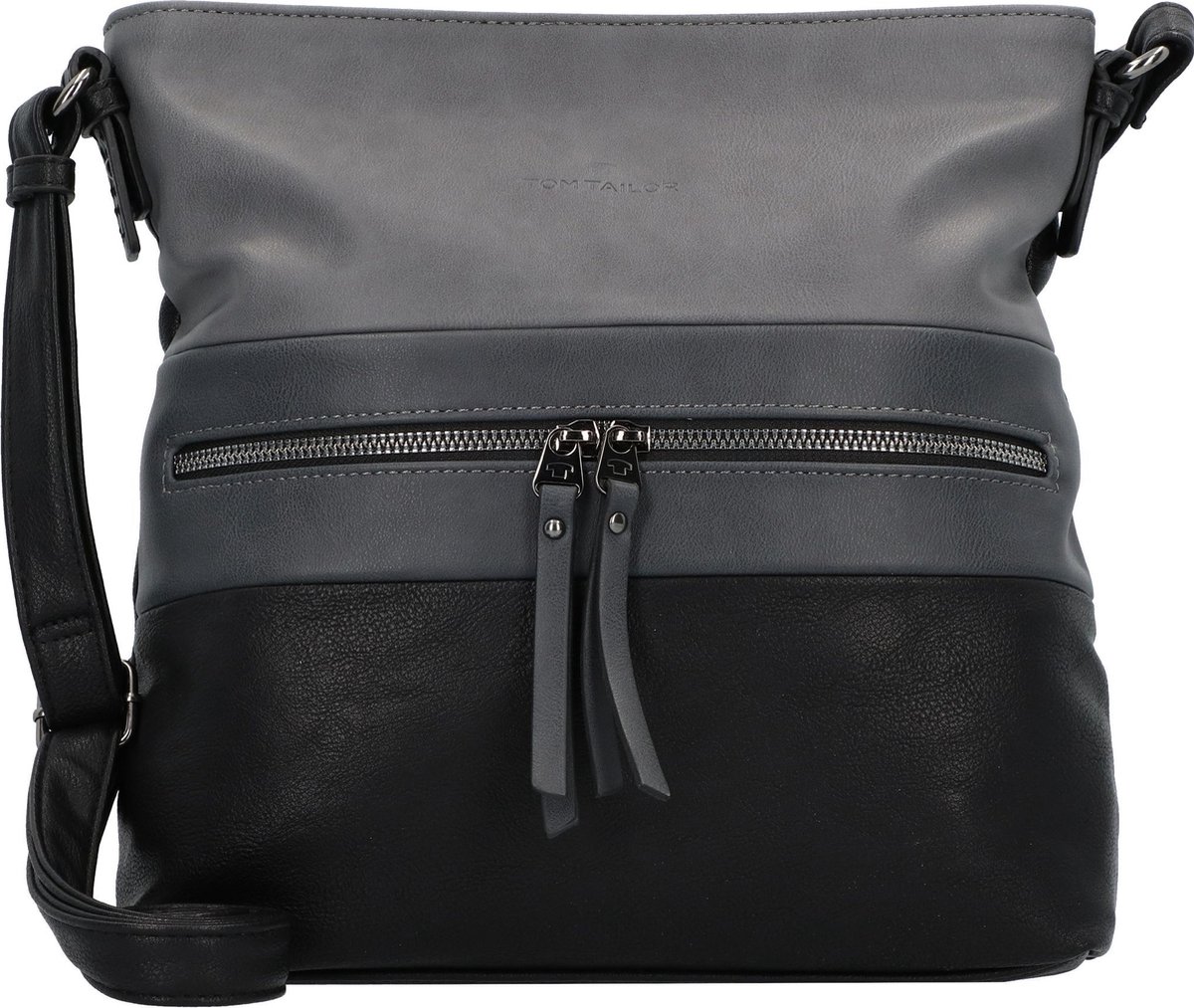 TOM TAILOR Schoudertas Ellen Hobo Black Zwart Veelkleurig