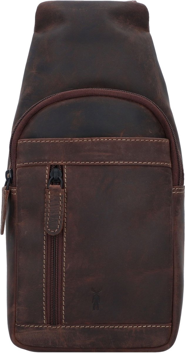 Jack Kinsky Baltimore 17 Schoudertas Leer 30 cm - Dames - mokka