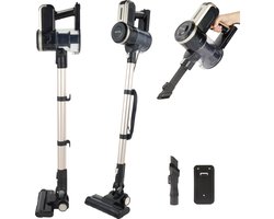 Petra Turbo-stofzuiger – stofbak van 600 ml, kan worden omgezet in een handheld-unit, gemotoriseerde LED-vloerborstel, inclusief 2-in-1 spleetzuigmond en borstel, reserve HEPA-filter, 600 W, opbergruimte voor voedingskabels van 6 m