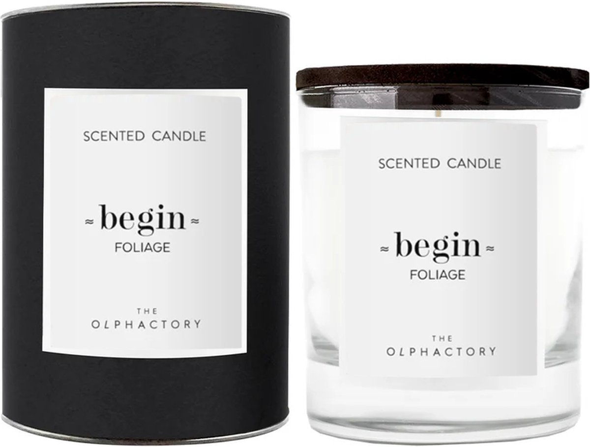 The Olphactory - Luxe geurkaars 'Begin' (40 branduren)