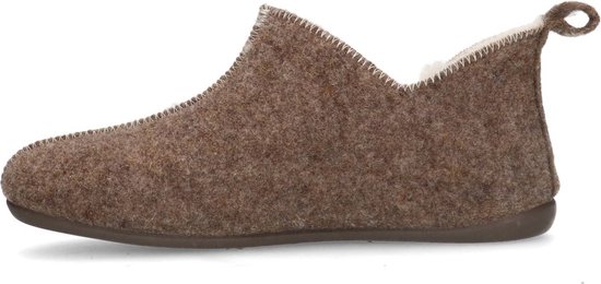 Manfield - Femme - Chaussons beiges - Taille 36