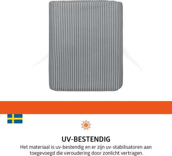 Campout Tenttapijt - 250 x 600cm - Tenttapijt Caravan - Gronddoek Tent - Omkeerbaar - Eenvoudig te reinigen - Schimmelbestendig - Sterk materiaal - UV-bestendig - Aanpasbaar formaat - 450 gram - Grijs gemêleerd van Campout — afbeelding 5