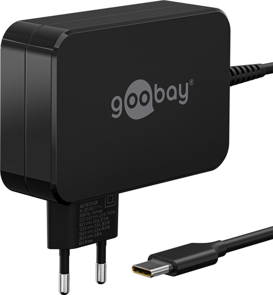 Goobay 65420 Laptop Zwart AC Snel opladen Binnen