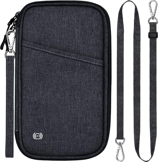 Pochette De Voyage Pour Papiers Tour Cou Voyage Pochettes Rfid