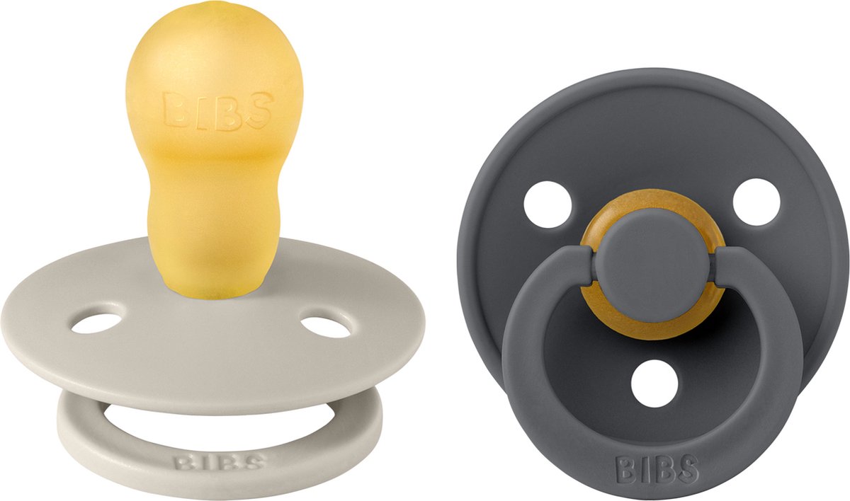 Goedkoopste Bibs Sand/Iron 18 mnd 2 Stuks Fopspeen 130381