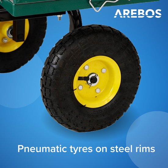 AREBOS Tuinwagen 550kg - Bolderkar - Tuinkar - Bolderwagen - Bolderkar Opvouwbaar van Merkloos	 — afbeelding 4