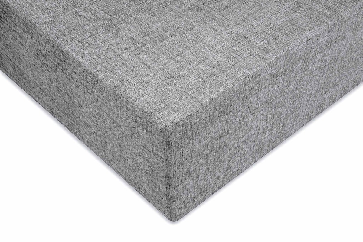Zohome Lino Hoeslaken - Eenpersoons - Katoen - 90x200cm - Antraciet