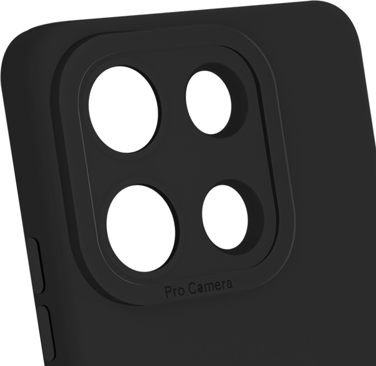 Avizar Hoes Geschikt voor Xiaomi Redmi Note 13 Pro 5G Mat Beschermde Camera, Zwart