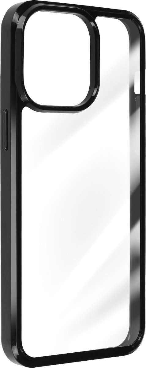 Avizar Hoes Geschikt voor iPhone 15 Pro Stijf Zacht, Zwart
