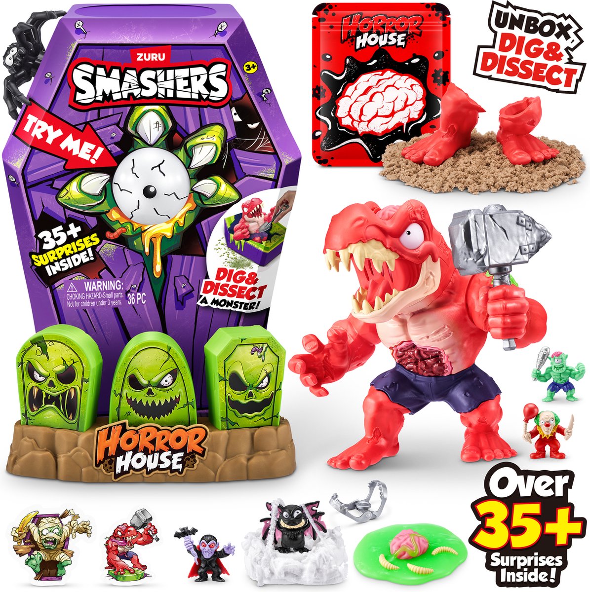 Smashers Horror House Groot Serie 1 - Dino van ZURU