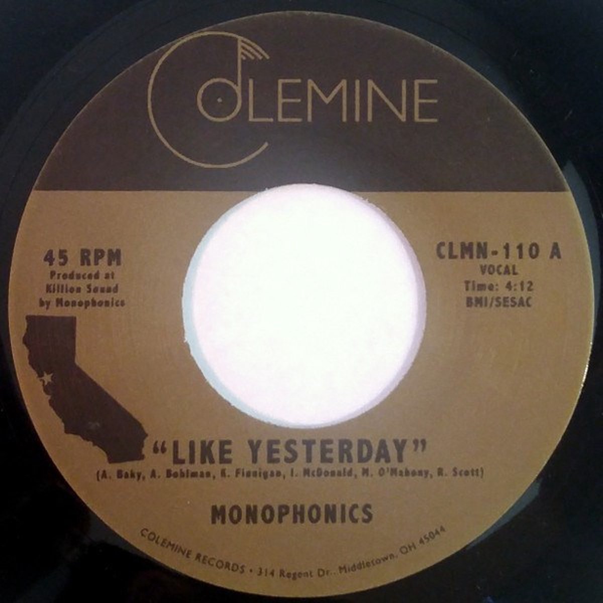 Monophonics / Destruments - Like Yesterday / Freedom (7" Single)