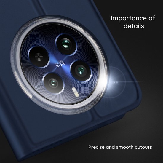 Techsuit Magskin Book Wallet Housse pour HONOR Magic5 Lite - Zwart