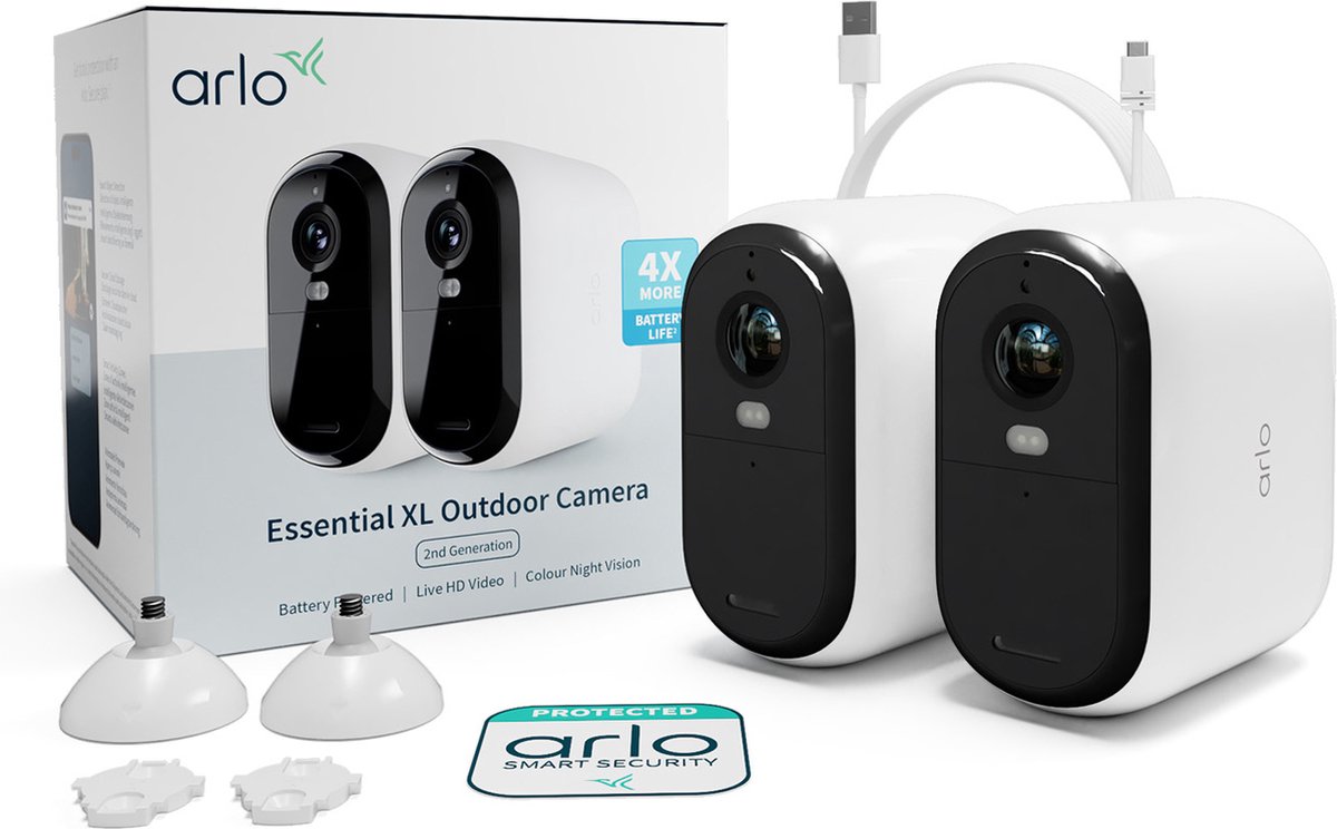 Arlo Essential HD XL draadloze beveiligingscamera voor buiten - 2 IP-Camera's – foto 7