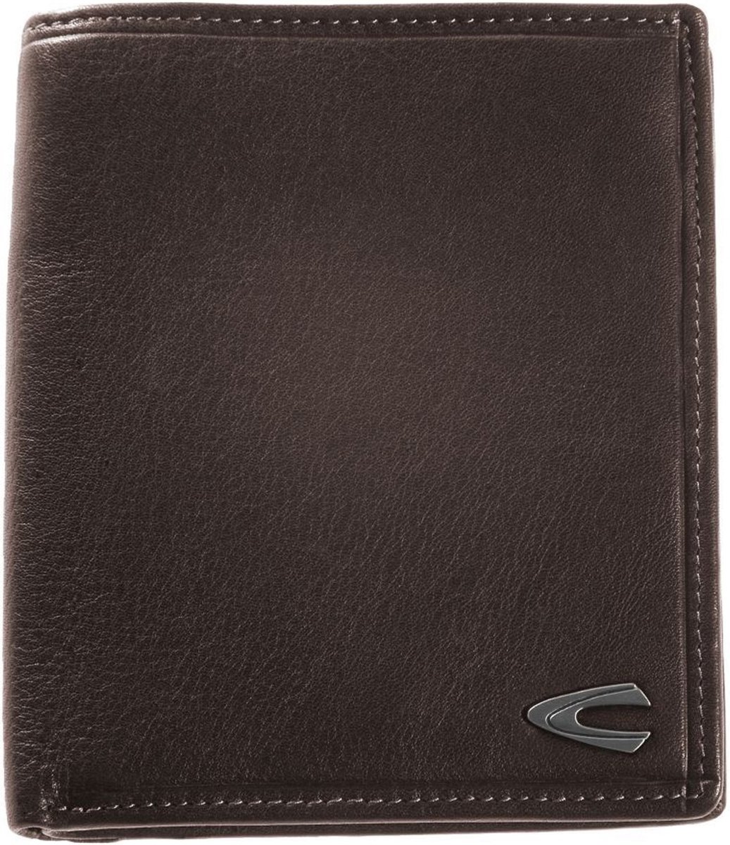 camel active Leren portemonnee Vegas Wallet Dark Brown donkerbruin