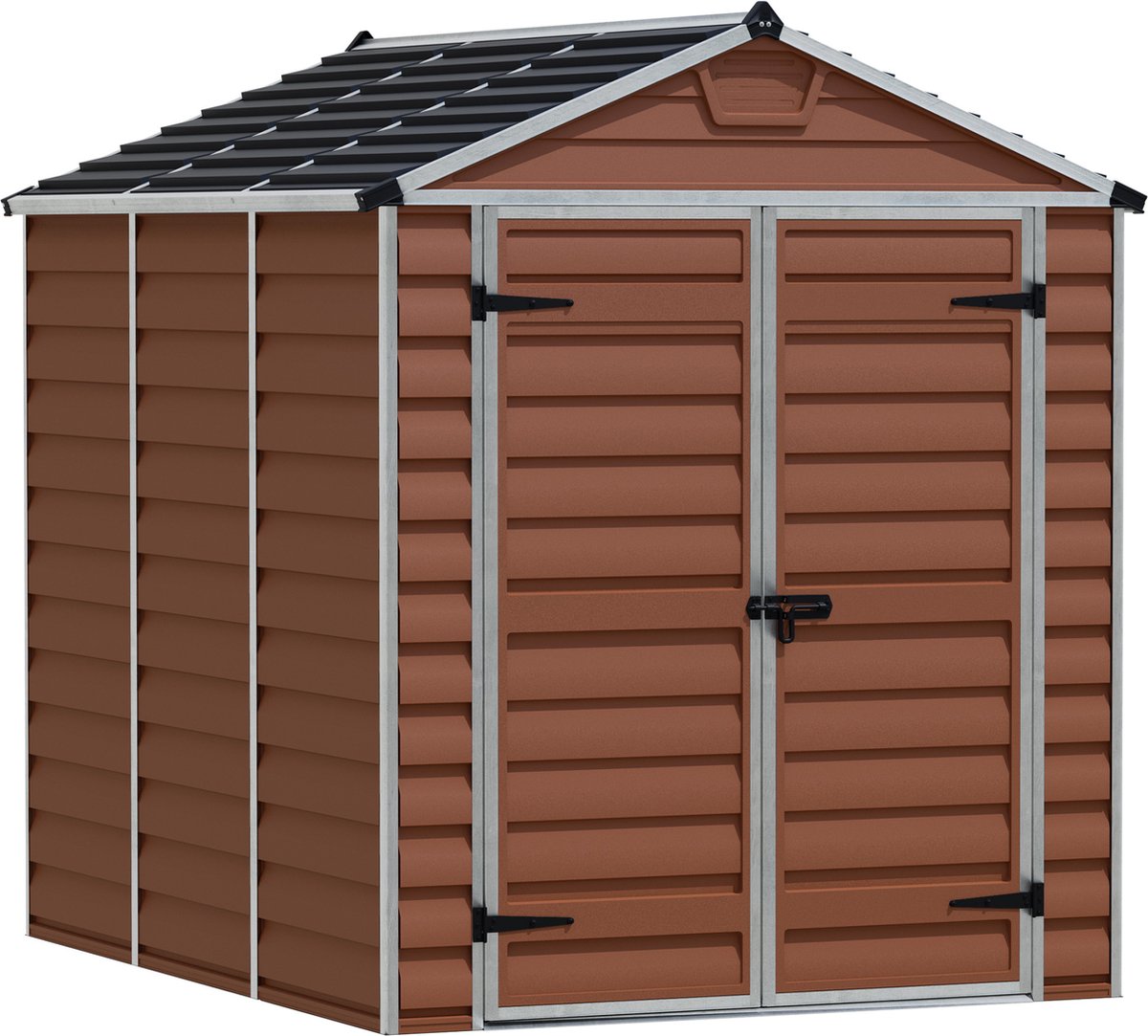 Canopia Skylight Tuinhuis Tuinschuur Ultra Duurzaam Polycarbonaat Bruin 299X185X217 cm