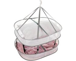 Trui Droogrek Mesh Opvouwbaar plat kledingdrogerrek - Groot Hangend Droogrek - Kleding Drooghanger Draagbaar - Voor Wasgoed Binnen Buiten