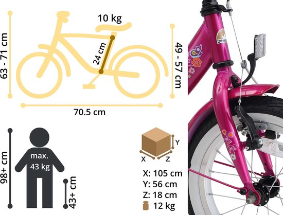 Velo bikestar 12 pouces hotsell