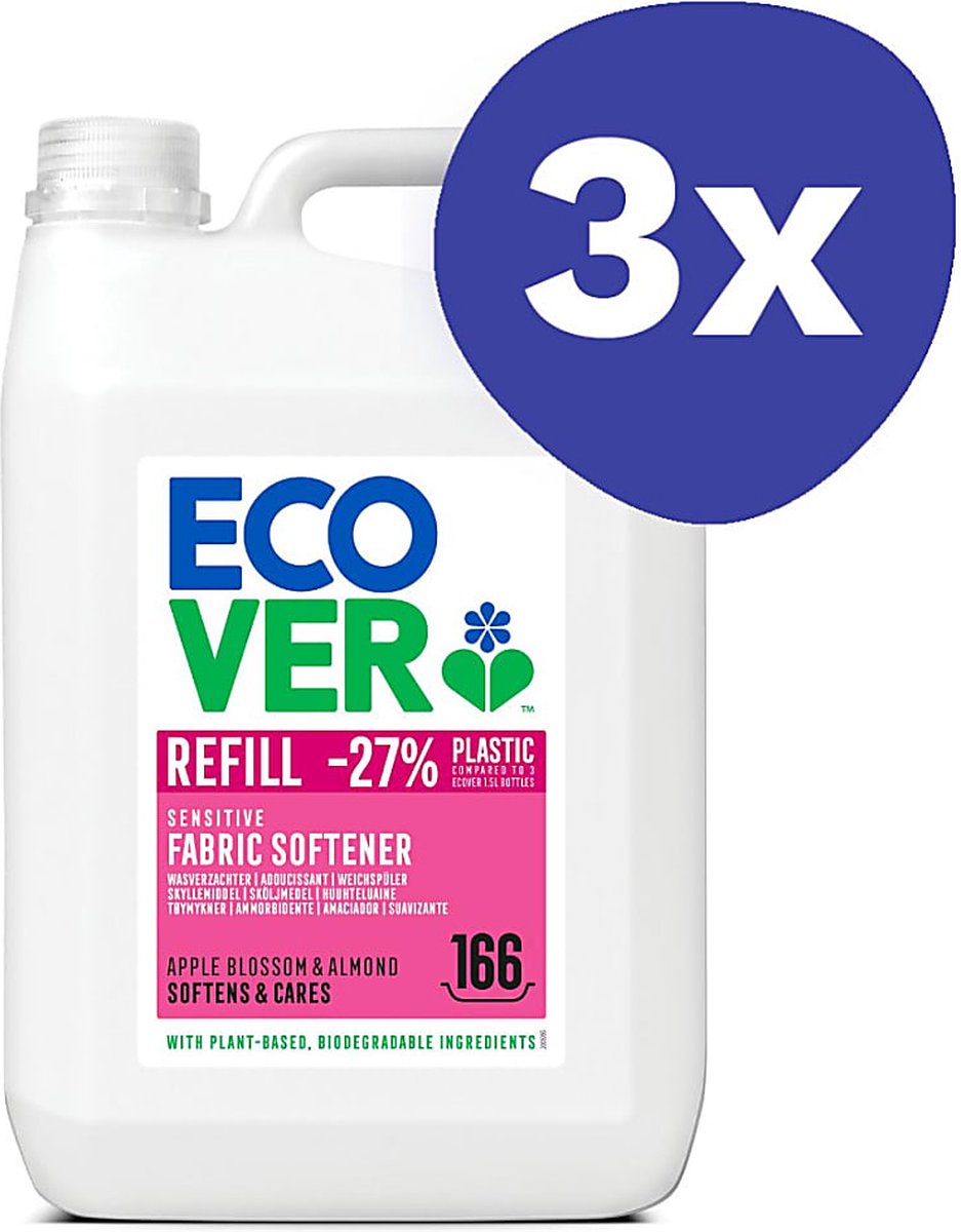 Goedkoopste Ecover Wasverzachter (3x 5L